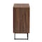 Baxton Studio Sadia Modern Walnut Brown Finished Wood Storage Cabinet 226-12917-ZORO - alternate 5